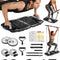 Portable Home Gym Workout Equipment with 14 Exercise Accessories Ab Roller Wheel,Elastic Resistance Bands,Push-Up Stand,Post Landmine Sleeve and More for Full Body Workouts System